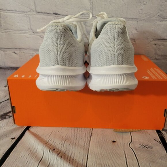 Womens Nike Downshifter White Sneakers - Picture 7 of 9